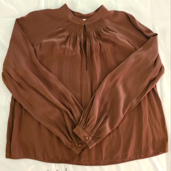 Wilfred XS Estienne Blouse in Epicurean Brown - Picture 2 of 4
